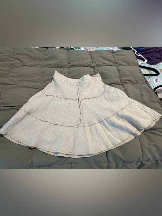 Caslon Dresses & Skirts - Women's Cream Tiered Linen Skirt